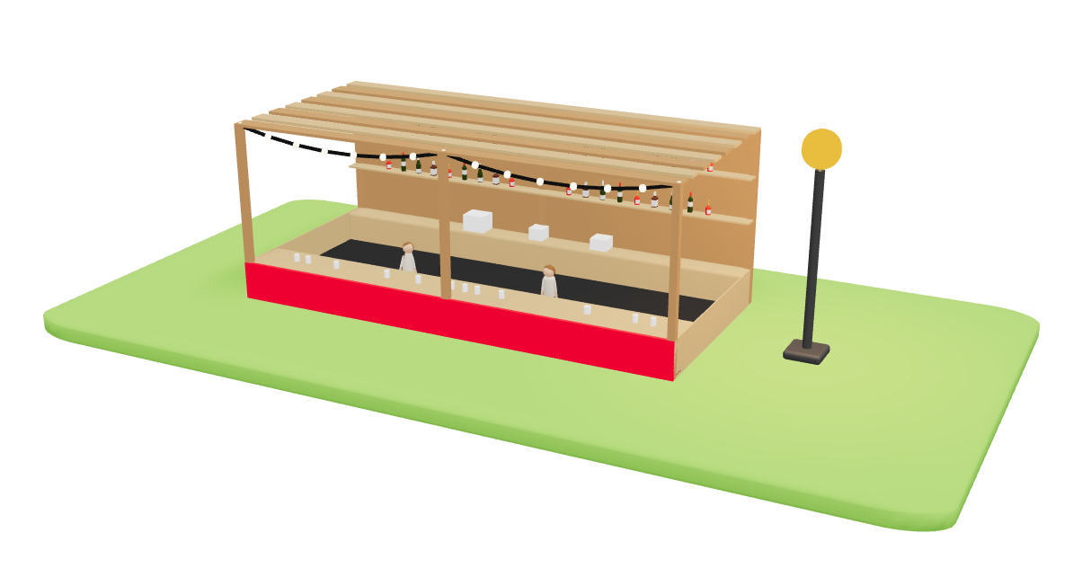 Vendors and performers placed on the Eventplot festival map