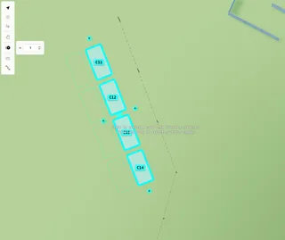 Linear duplicate — copy items in a row on your map