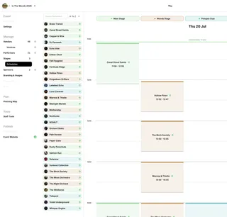 What’s new: clearer stage schedules and timelines