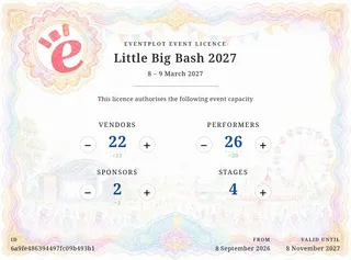 What’s new: Event Licences are live