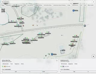 Real-time event site map
