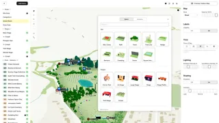 Interactive 3D event planning map