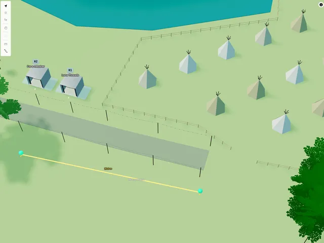 Measure distances on your event map